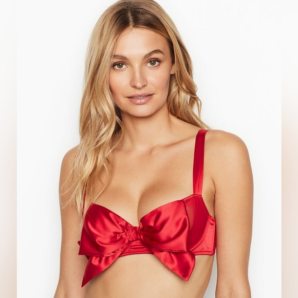 Victoria's Secret Other - VS DREAM ANGELS BOW UNLINED BALCONETTE BRA 36C